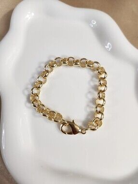 14k Gold Plated Rolo Bracelet